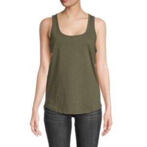 9/15 Exclusively For Saks Fifth Avenue 'Olive Green' Scoopneck Tank Size Small